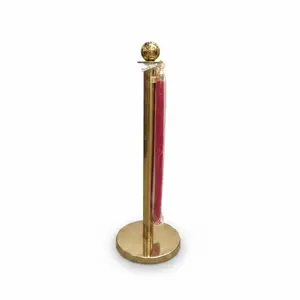 BARRIERE DE QUEUE EN METAL + CORDE ROUGE 39324-5