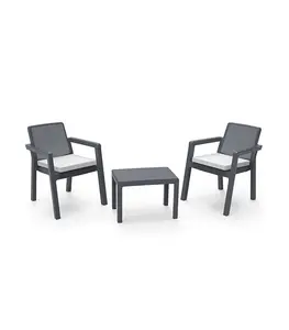 Set Meuble Jardin Prestij 2Places/Table Anthracite