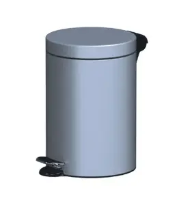 Poubelle À Pédale 3L Gris