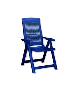Chaise pliante santiago 59x59x108cm bleu