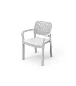 Chaise de jardin bella 58x53x83cm blanc
