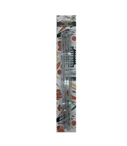 Set De 6 Brochettes En Inox Avec Manche