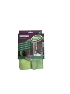 2 lavettes microfibres salle de bain 35x35cm