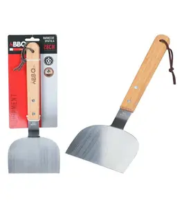 Spatule À Grille Avec Manche En Bois