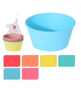 Lot de 6 bols en polypropylène 12x9cm Coloris assortis