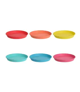 Lot de 6 Plaques en polypropylène Coloris assortis