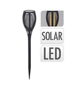 Lampe De Jardin Solaire Flamme H78 Cm Led