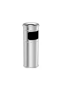 Cendrier Sur Pied Avec Poubelle Vinoks 60 X 28 Cm Inox