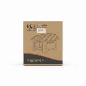 NICHE AVEC PORTE POUR CHIEN EN PVC 75.59.66 CM