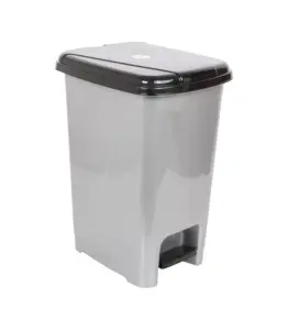 Poubelle à pedale fine sans seau interieur 25l