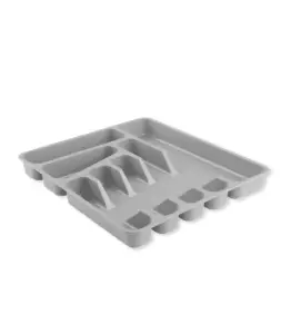 Rangement Pour Couverts 7 Compartiments 39.5X37X5Cm Gris