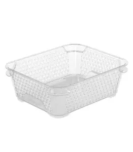 Panier De Rangement Transparent 36X26,5X7Cm