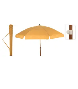 Parasol De Plage 220 Cm Jaune Ocre
