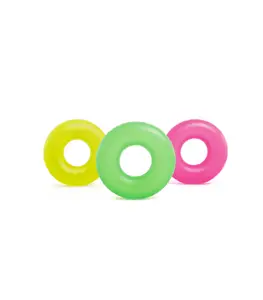 Bouée De Natation Gonflable Fluo 90Cm 3 Couleurs Assorties