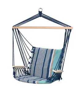 Hamac Fauteuil Suspendu Avec Accoudoirs En Bois