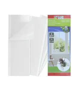 Attrape-mouches transparent 4 pièces pour fenêtre