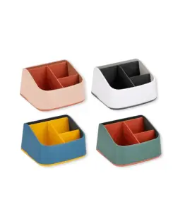 Organisateur De Bureau 16X13,2X8,5Cm 4 Assortiments