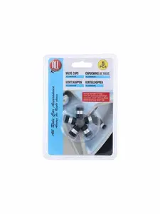 CAPUCHONS VALVE DE PNEU DE VTR EN ALUM NOIR/ARGENT