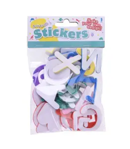 Autocollants mousse lettres et chiffres