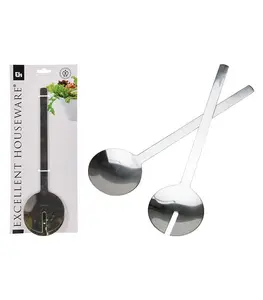 Cuillères à salade en acier argenté – lot de 2 pièces