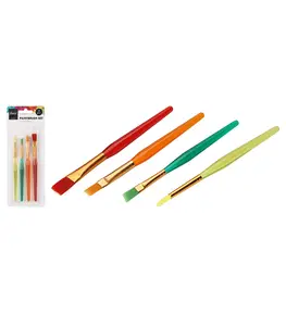 Pinceaux Plats – Lot De 4 Pièces