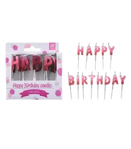 Bougies d'anniversaire happy birthday-lot de 13