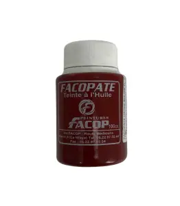 Teinte Facopate Huile Oxyde Rouge 100Cc