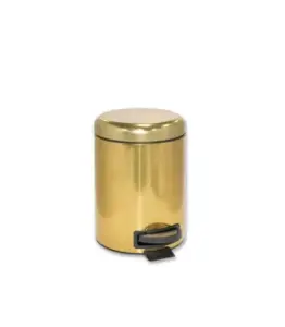 Poubelle À Pédale Elit 5 L Dorée