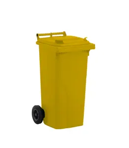 Poubelle à déchets 120l jaune JCO FLEXY