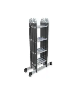 Échelle pliante articulée en aluminium cadre en acier 4×4