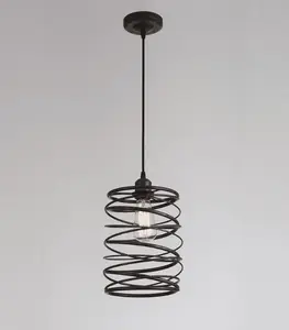 Suspension Velicia Métal Noir E27 220V