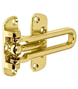 Verrou Entrebâilleur De Porte Avec Boucle, Finition Laiton