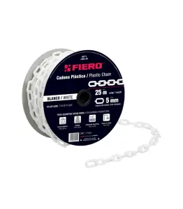 Chaîne 5 Mm En Plastique Blanc