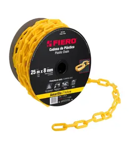Chaîne 8 Mm En Plastique Jaune