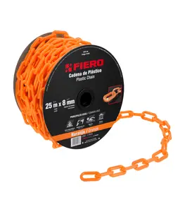 Chaîne 8 Mm En Plastique Orange