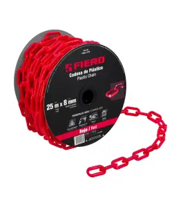 Chaîne En Plastique Rouge 8 Mm