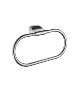 Porte serviette anneau en acier inoxydable chromé 18 cm