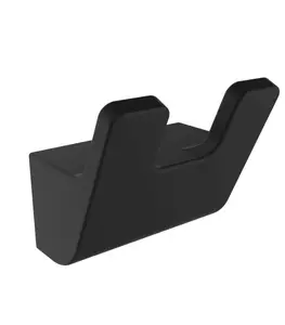 Patère Double En Acier Inoxydable Noir