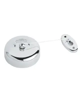 Corde À Linge Retractable 3M En Acier Inoxydable Chromé