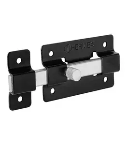 Loquet 75 Mm Plate Finition Noire