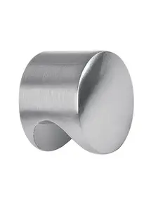 Bouton De Meuble Cylindre Nickel Satiné 19 Mm