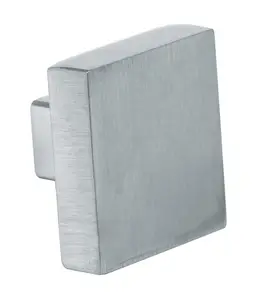Bouton De Meuble Carré Finition Laiton Brillant Nickel Satiné