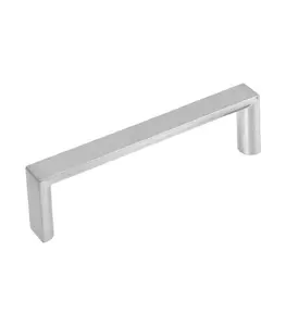 Poignée De Meuble Rectangulaire 96 Mm Finition Nickel Satiné