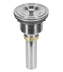 Bonde À Panier Amovible Pour Évier Cuisine Avec Tube En En Inox