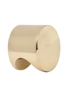 Bouton De Meuble Cylindre Laiton Brillant 19 Mm