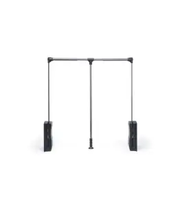 Barre De Penderie Escamotable 45-60Cm Anthracite