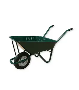 Brouette verte roue caoutchouc 80 lt