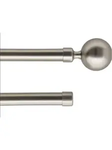 Kit extensible 120‑210 cm ø19cm embout double finial paloma argent