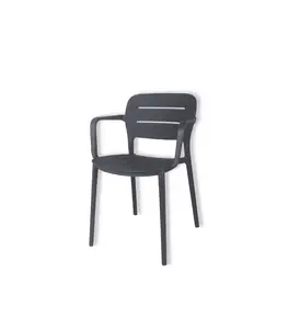 Chaise en polypropylène 52.5X53X79 cm gris