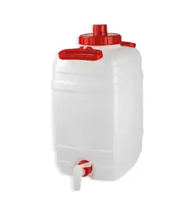 Baril Avec Robinet 100L 52X43X71Cm Pehd Blanc